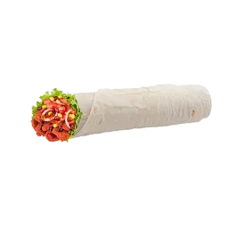 Chee House Wrap – Çiğköfte Wraps, 150g · mit Salat, Granatapfel und scharfer Sauce