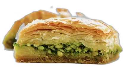 Baklava - 1 Stück – Dessert, Filo · Pistazie · Sirup